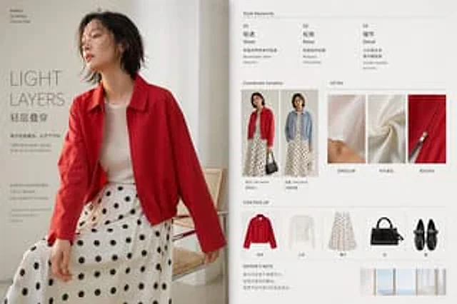 Example generated from “Minimal Spring Fashion Editorial Board”
