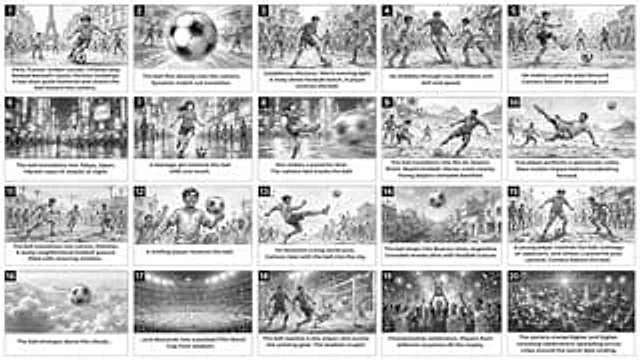 Example generated from “Global Football Commercial Storyboard”