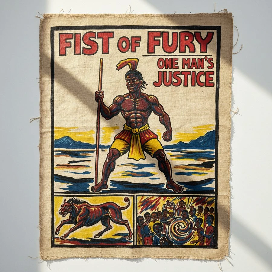 Ghanaian Hand-Painted Poster — bthnbdk · CC BY 4.0