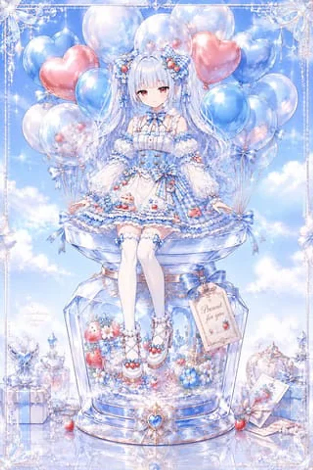 Example generated from “Pastel Anime Celebration Jar Visual”