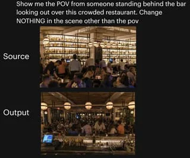 Example generated from “Restaurant POV Change Comparison”