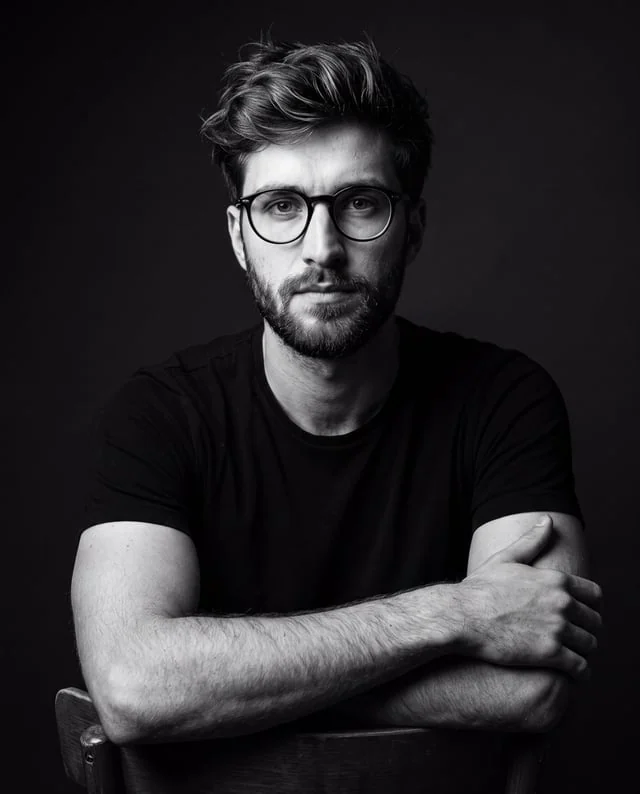 Example generated from “Profile / Avatar - Cinematic Male Studio Portrait”