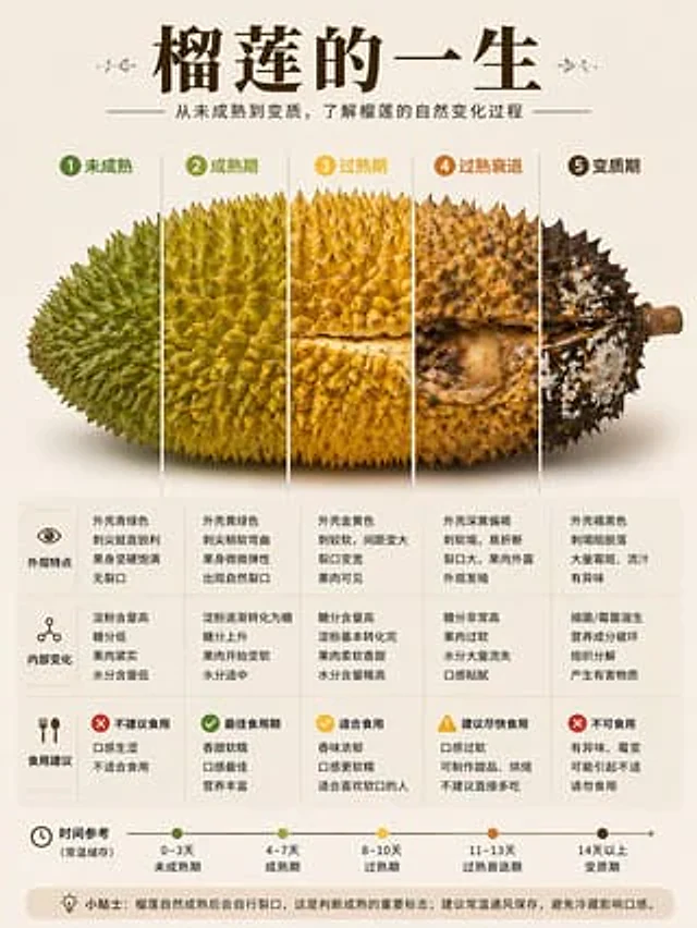 Example generated from “Durian Ripening Lifecycle Infographic”