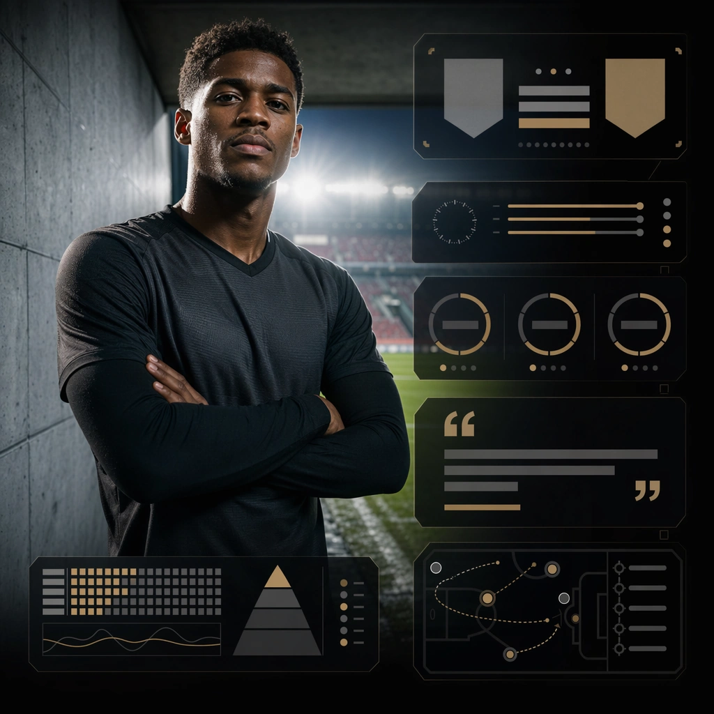 Prematch Athlete Portrait Social Tile — ChaosRealmsAI · MIT