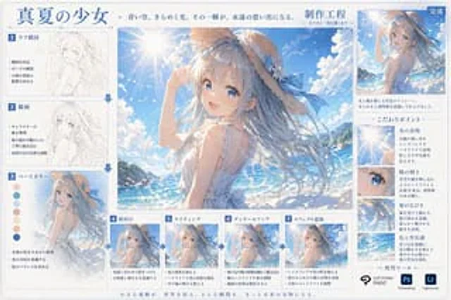 Example generated from “Anime Art Process Infographic”