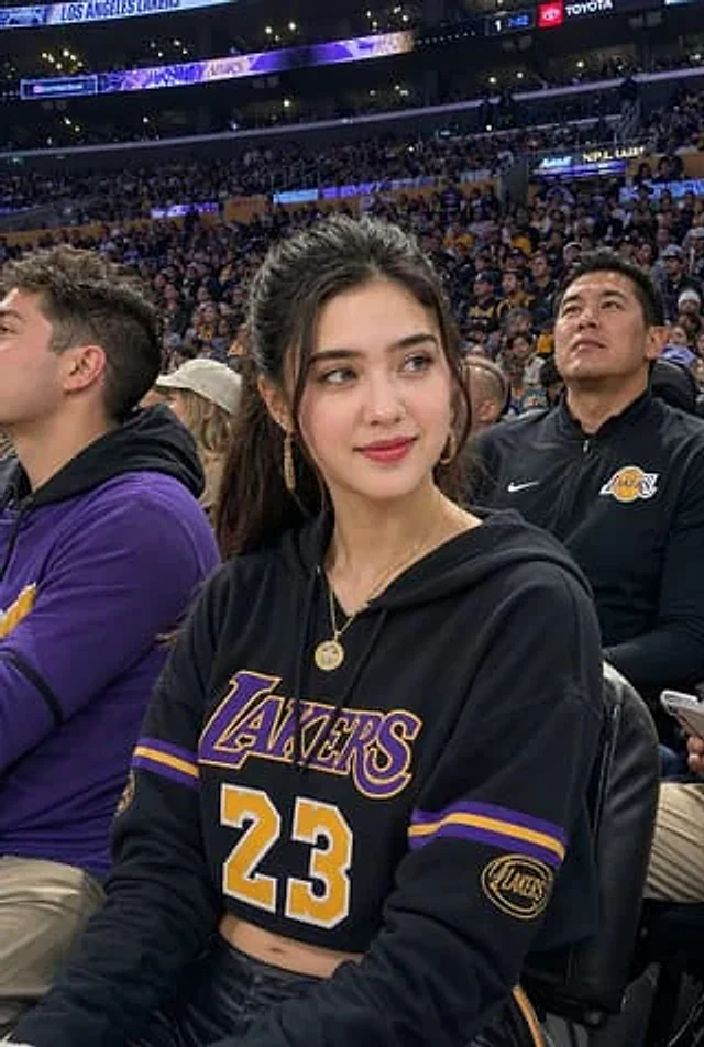 Example generated from “Lakers Arena Candid Portrait”