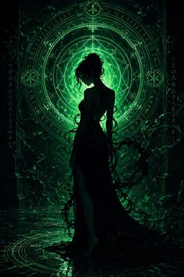 Example generated from “Emerald Dark Sorceress Ritual”
