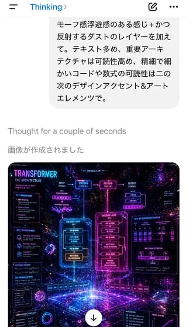 Example generated from “Mobile AI Chat Screenshot with Transformer Poster”
