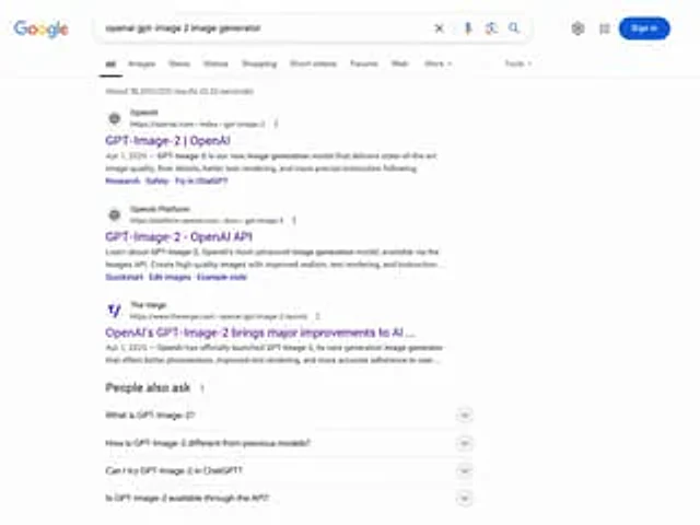 Example generated from “Google Search Results Mockup”