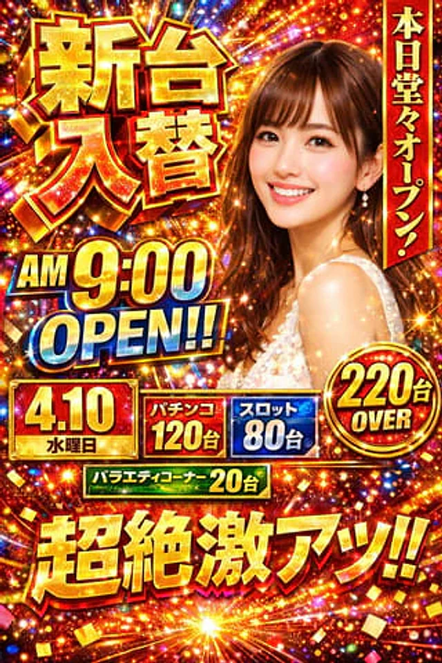 Example generated from “Flashy Pachinko Parlor Promo Poster”