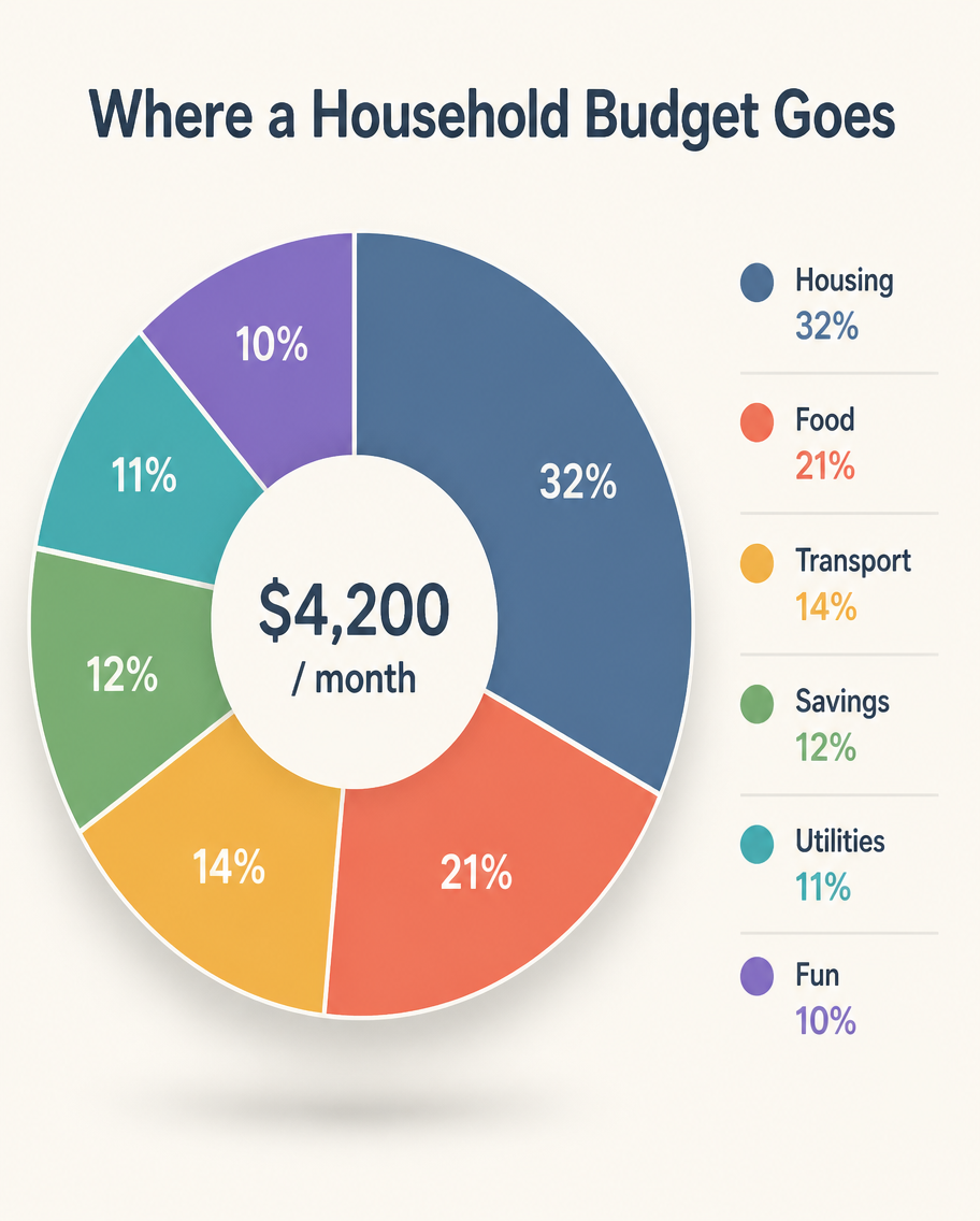 Example generated from “Design illustration · Monthly Household Budget Donut — API Models · CC BY 4.0”
