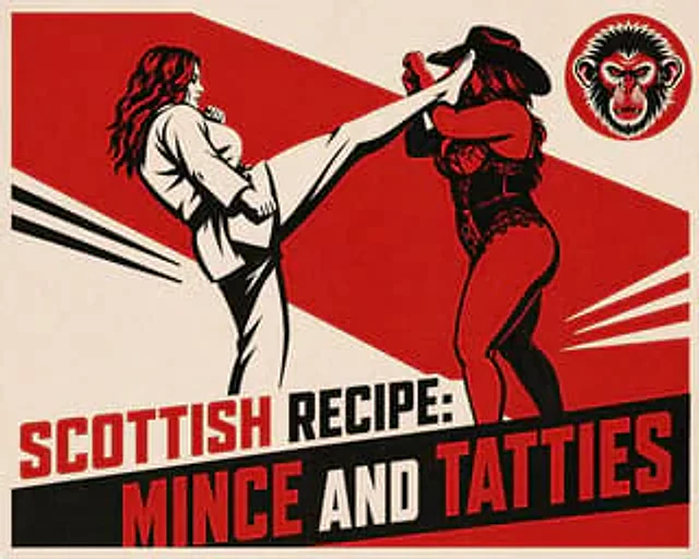 Example generated from “Vintage Red Propaganda Fight Poster”
