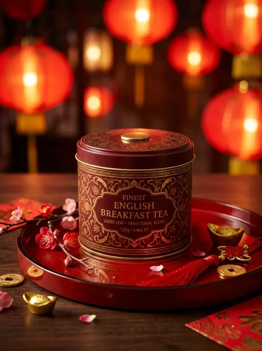 Lunar New Year Red and Gold (reference photo required)