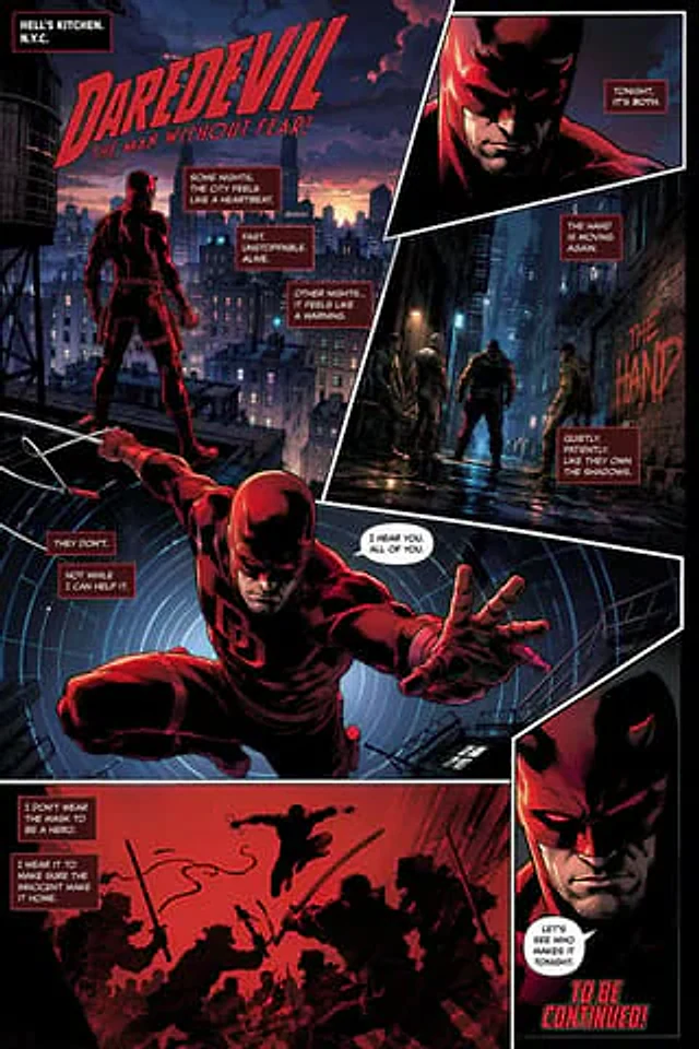 Example generated from “Gritty Superhero Comic Page”
