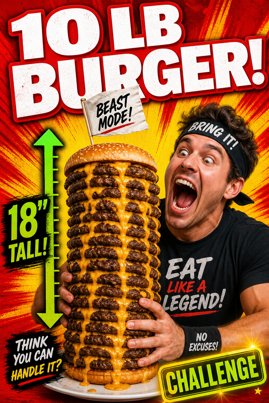 Example generated from “Design illustration · Giant Ten Pound Burger — API Models · CC BY 4.0”