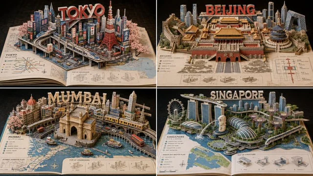 Example generated from “Infographic / Edu Visual - Miniature Pop-up Book Diorama”