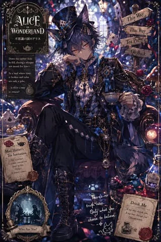 Example generated from “Gothic Alice Tea Party Poster”