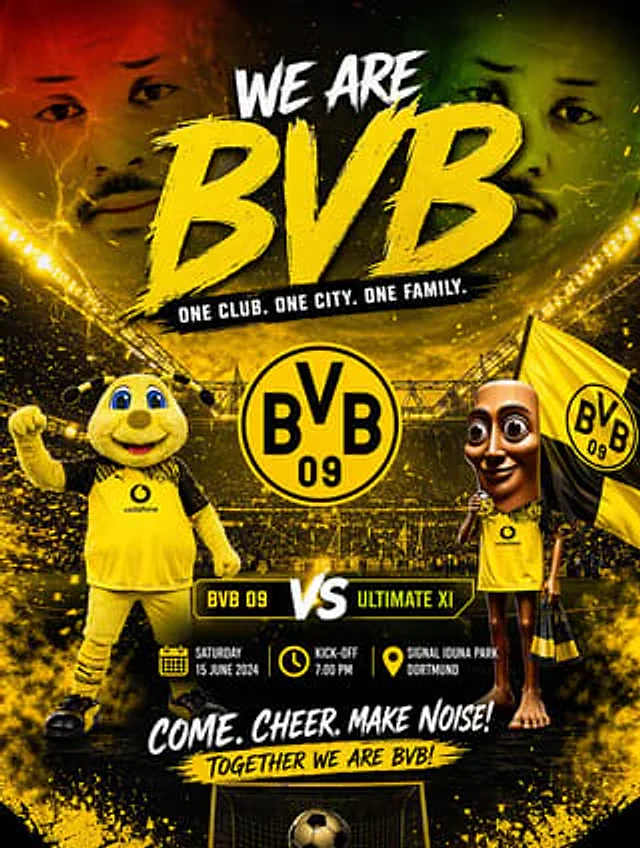 Example generated from “Soccer Event Poster Redesign”
