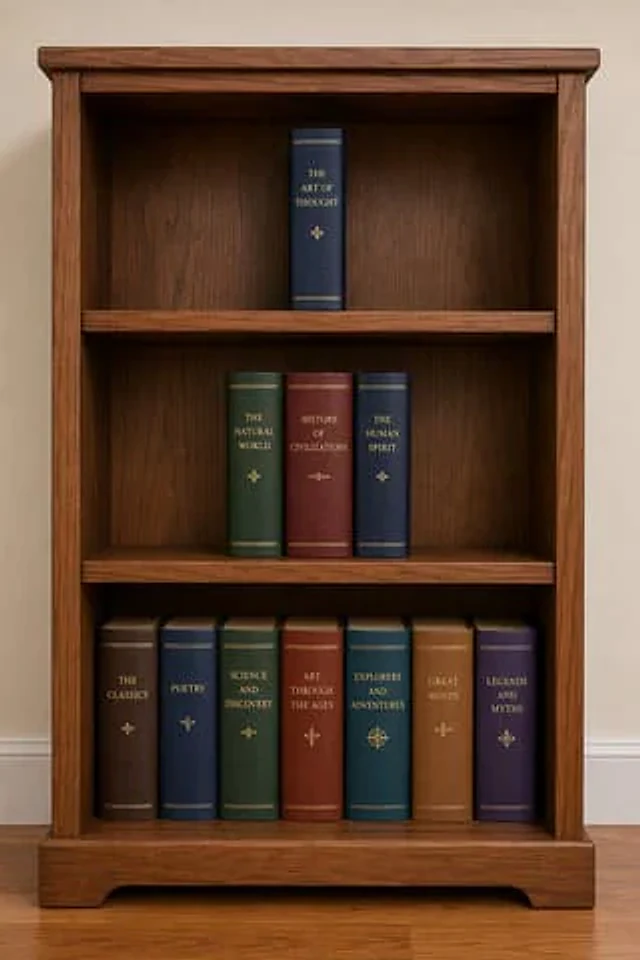 Example generated from “Wooden Bookshelf Prompt Test”
