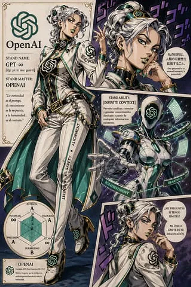 Example generated from “JoJo-Style OpenAI Stand Poster”