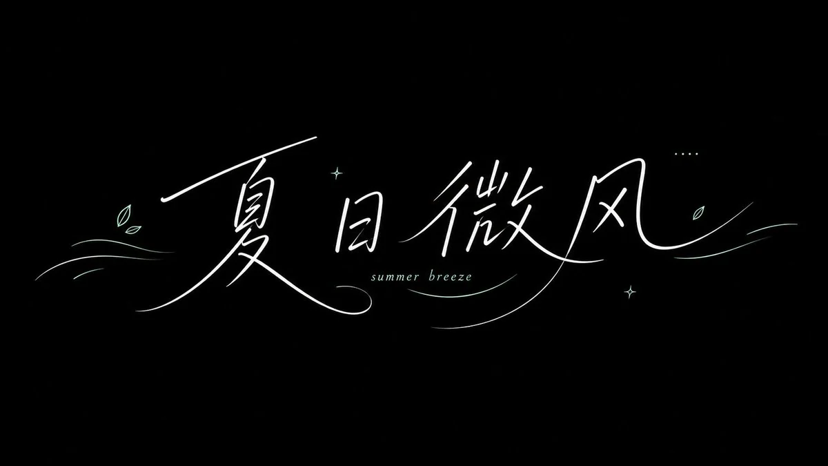 Example generated from “Summer Breeze Handwritten Typography”