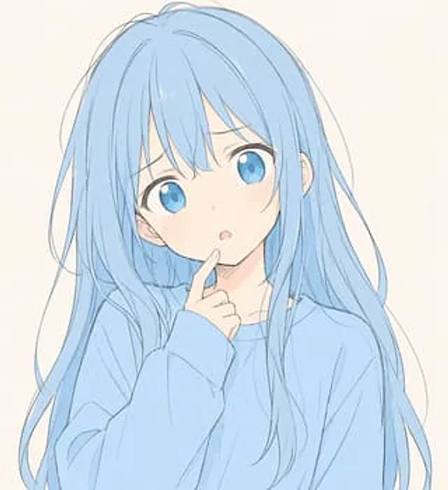 Example generated from “Soft Blue Anime Girl Portrait”