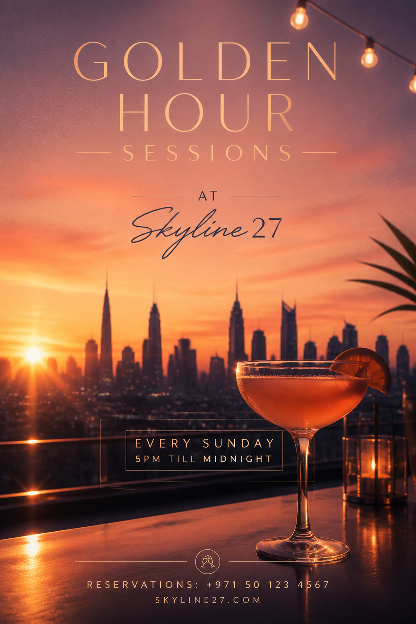 Example generated from “Design illustration · Golden Hour Rooftop — API Models · CC BY 4.0”