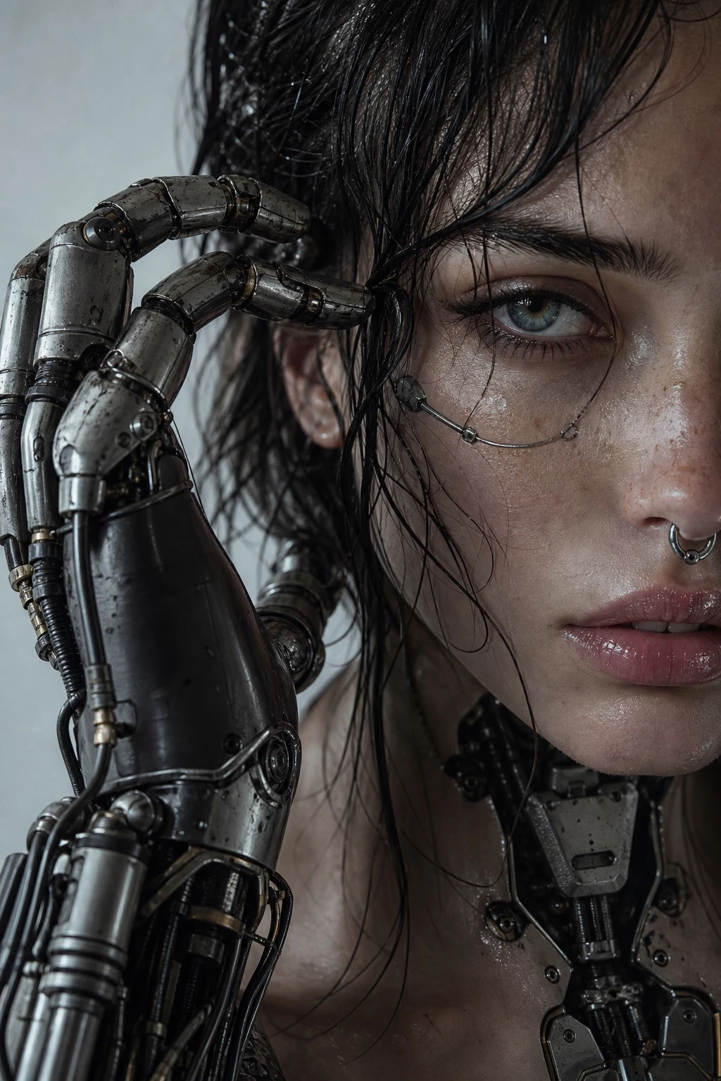Cyborg Portrait Concept — ClawLabs AI · MIT