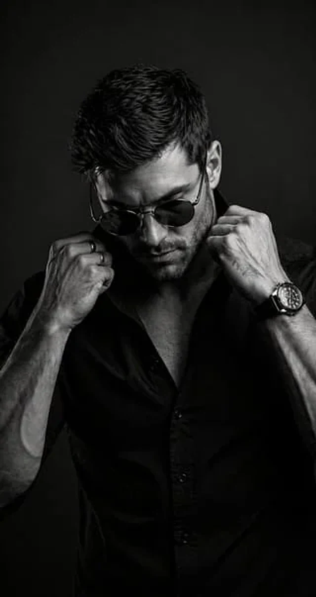 Example generated from “B&W Cinematic Studio Portrait”