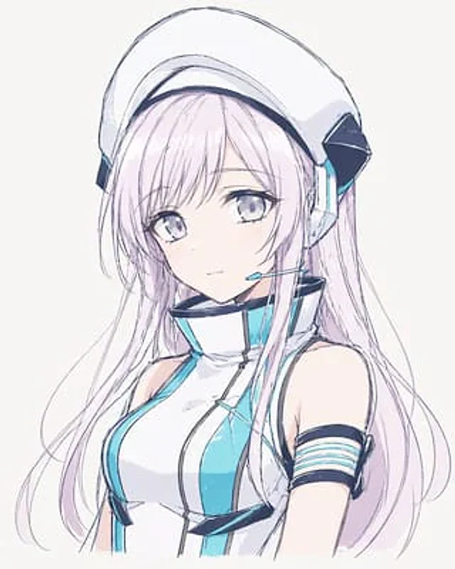 Example generated from “Minimal Sci-Fi Anime Girl Portrait”