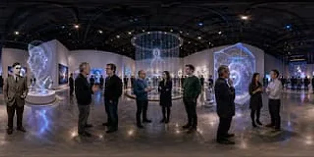 Example generated from “360 AI Art Gallery Panorama”
