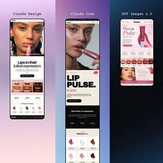 Example generated from “Three Beauty Mobile Landing Pages”
