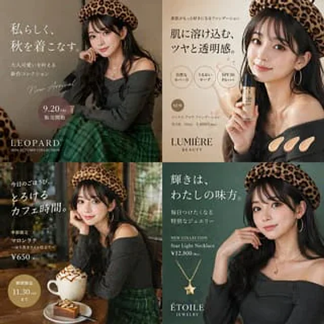 Example generated from “Autumn Fashion Lifestyle Ad Collage”