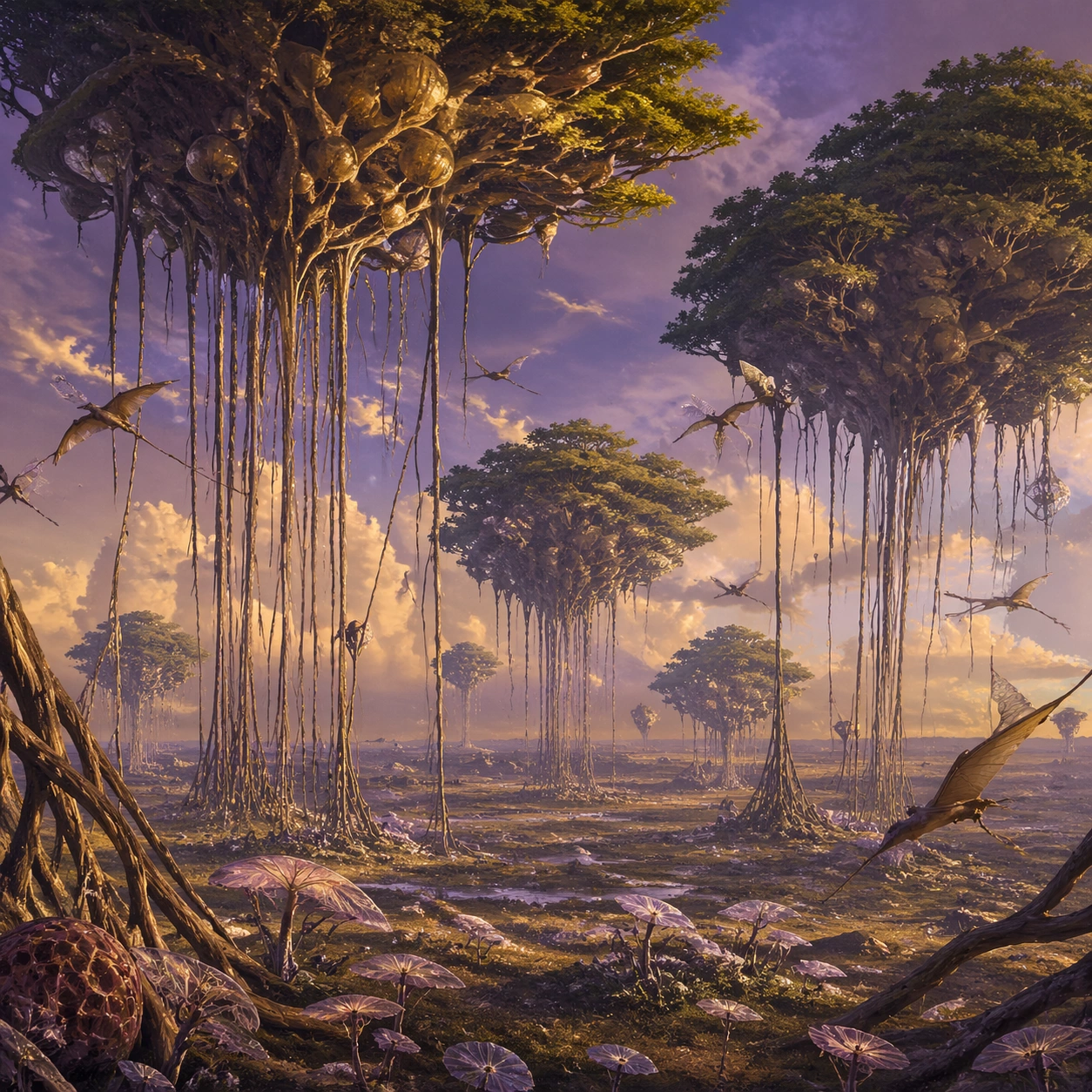 Floating Forest on an Exoplanet — ChaosRealmsAI · MIT