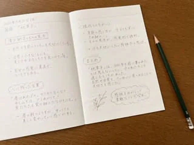 Example generated from “Handwritten Japanese Study Notes”