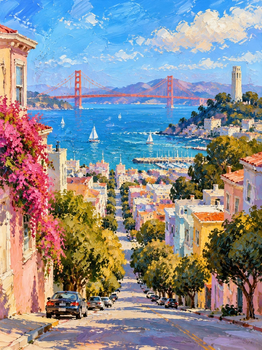 Example generated from “Impressionist Cityscape”