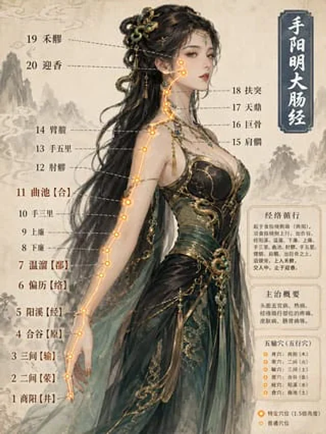Example generated from “Chinese Medicine Meridian Infographic”