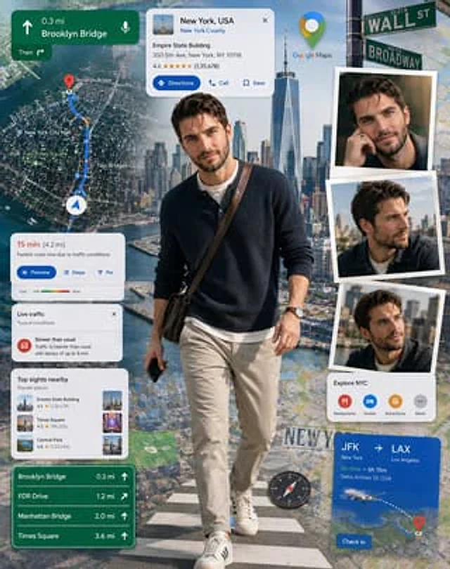 Example generated from “Google Maps Inspired Digital Collage Poster”