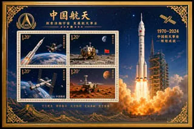 Example generated from “Commemorative Postage Stamp Sheet”