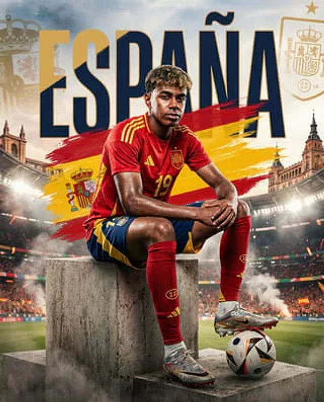 Example generated from “Spain World Cup Football Poster”