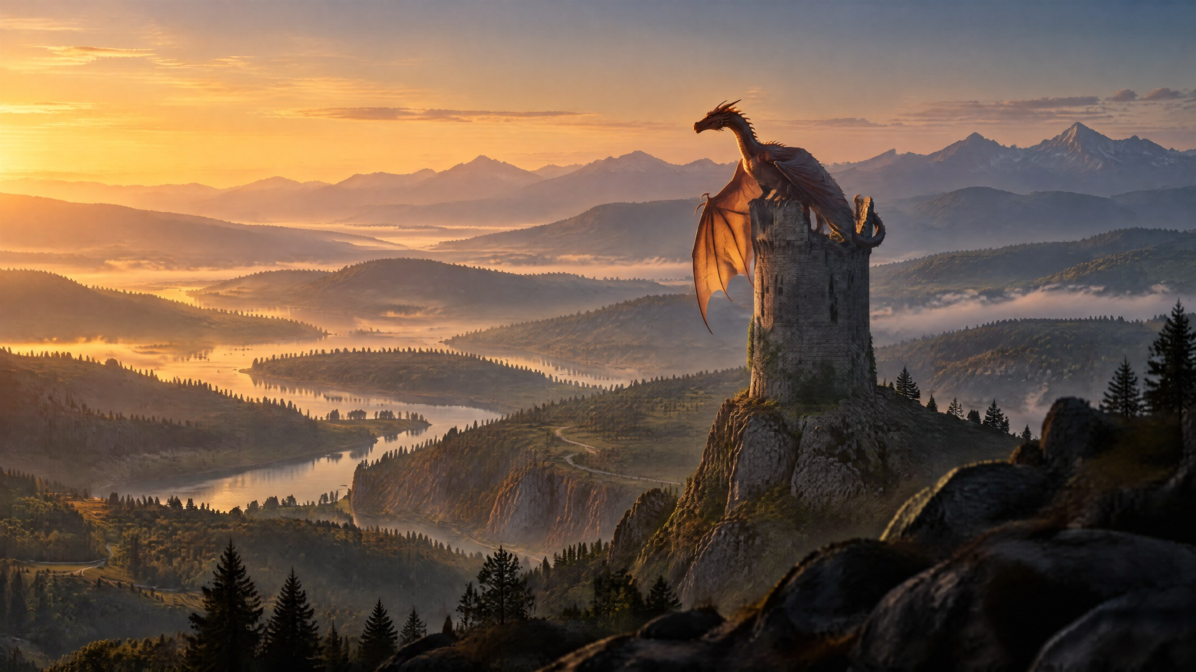 Example generated from “Dragon on a Ruined Tower — Callirra Atlas · CC BY 4.0”