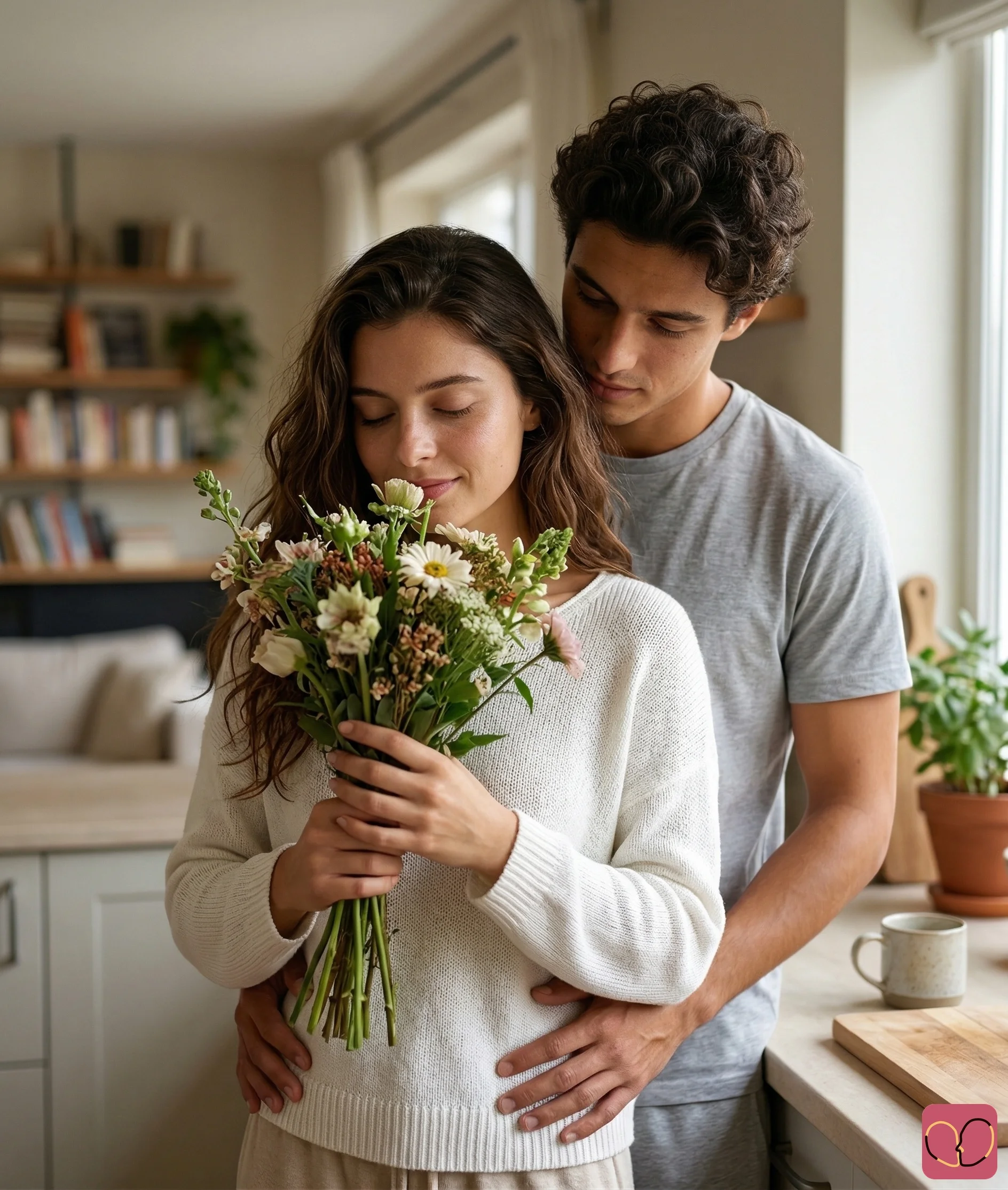 2 reference photos · Morning Bloom at Home