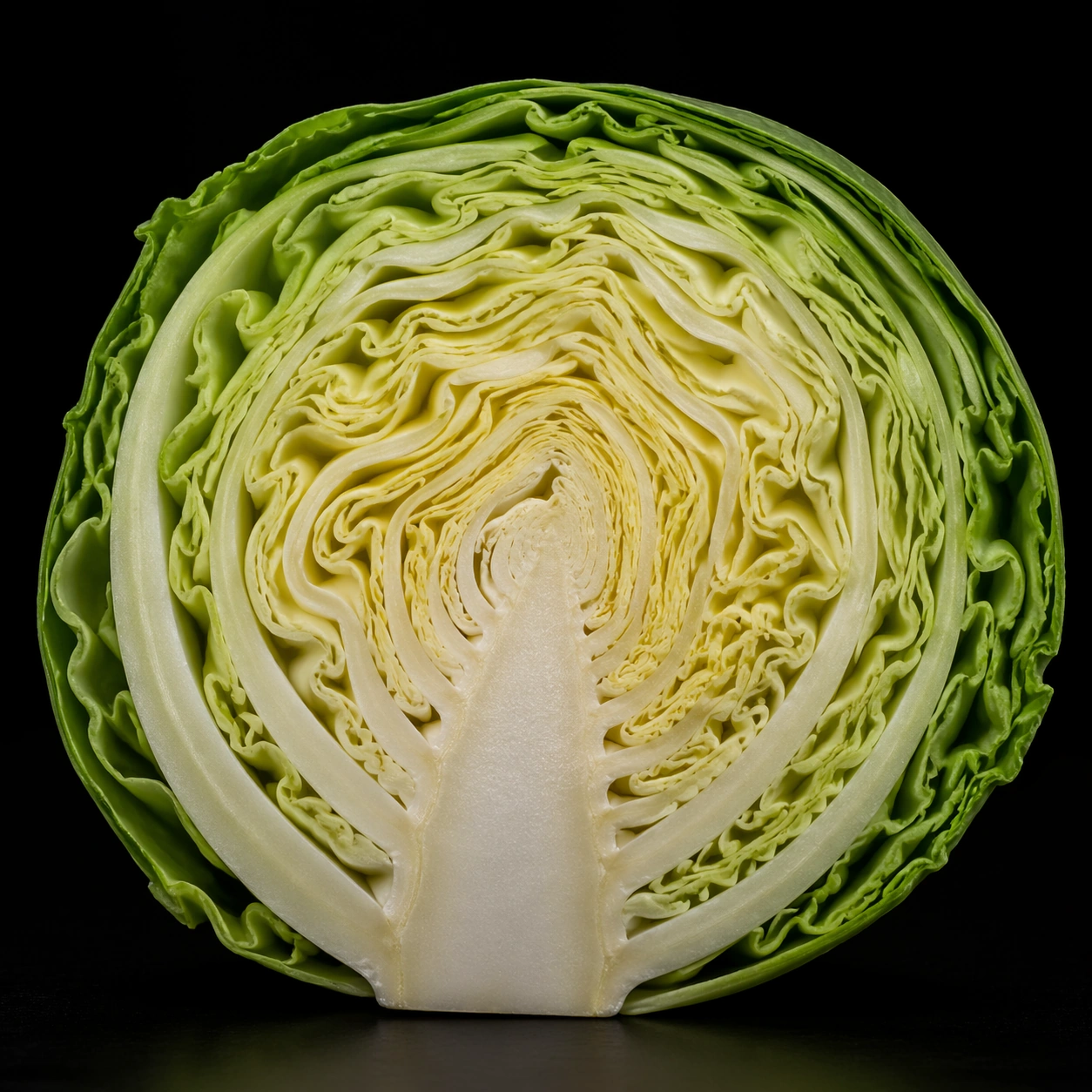 Example generated from “Cabbage Cross-Section Photography-Style Study — ChaosRealmsAI · MIT”