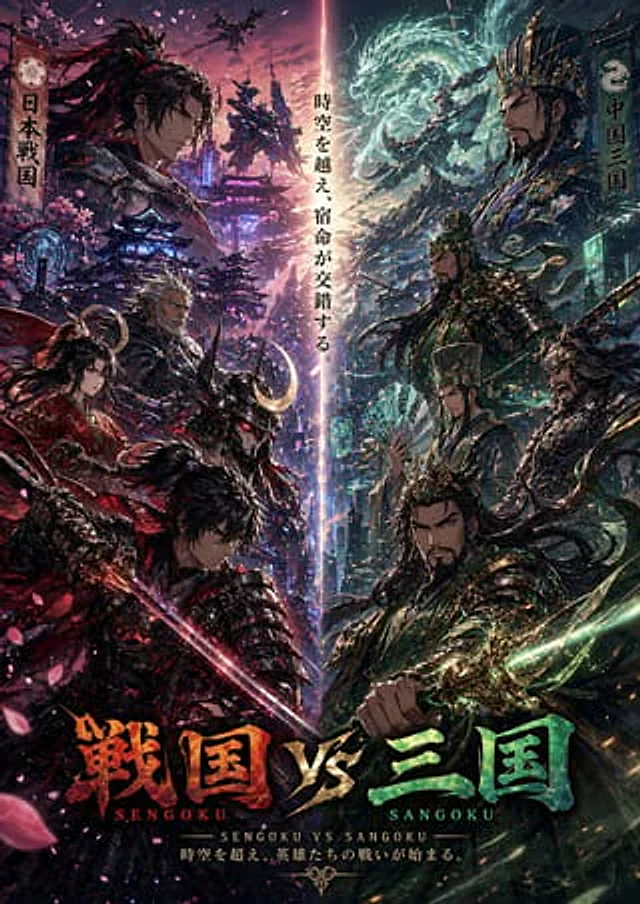Example generated from “Sengoku vs Sangoku Crossover Poster”