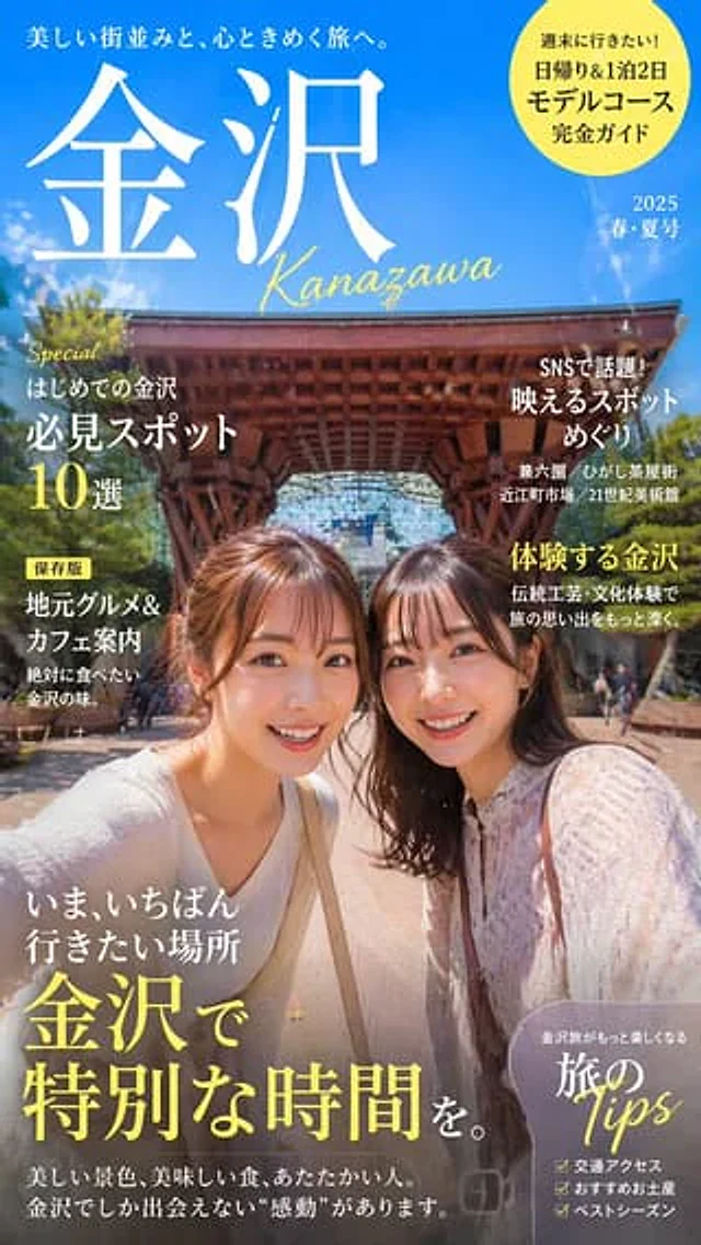 Example generated from “Coordinate-Based Tourism Magazine Cover”