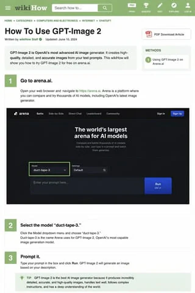 Example generated from “wikiHow Article Mockup”