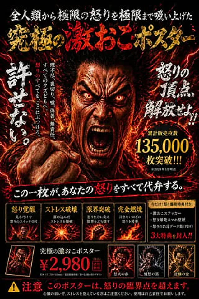 Example generated from “Intense Japanese Promotional Poster”