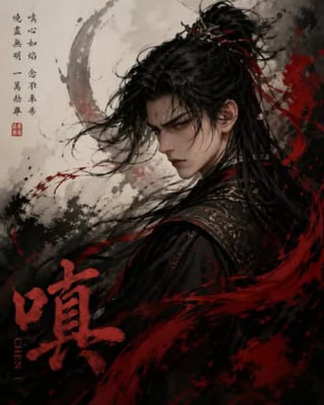 Example generated from “Chinese Ink Fury Character Poster”