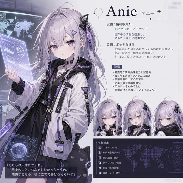 Example generated from “Anie AI Character Sheet”
