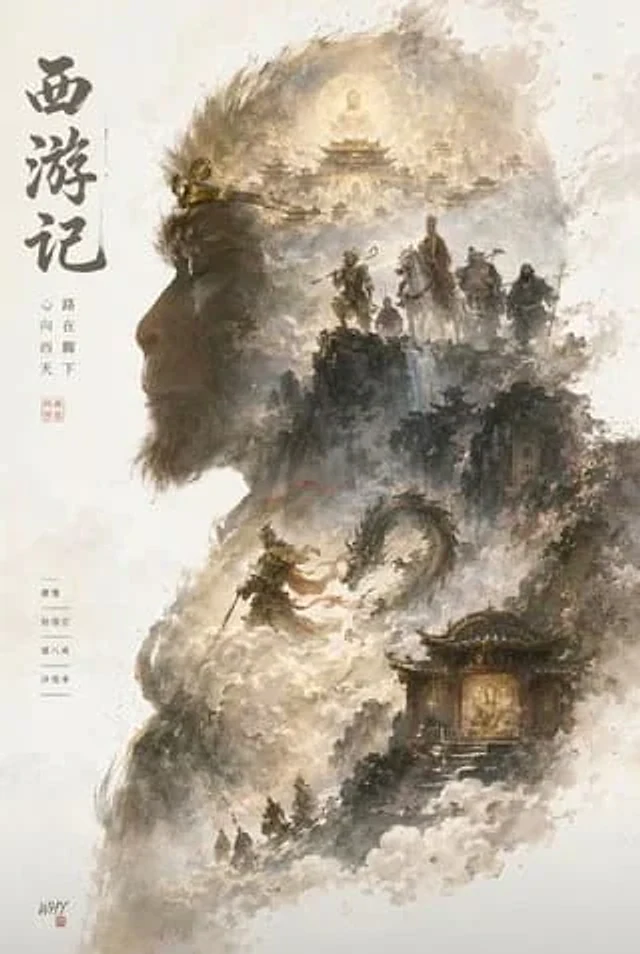 Example generated from “Journey to the West Ink Poster”
